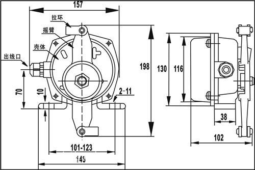 全民瘋搶暢銷 圓形溜槽堵塞檢測器 堵煤開關(guān)皮帶機(jī)限位保護(hù) DS-II
